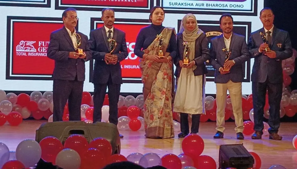 Honoured on stage alongside leading insurers